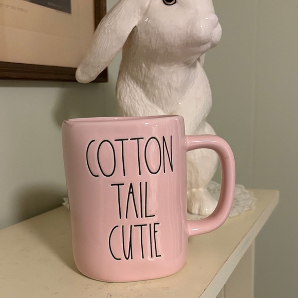 Rae Dunn Other - Rae Dunn Pink "Cotton Tail Cutie" Ceramic Mug NWOT